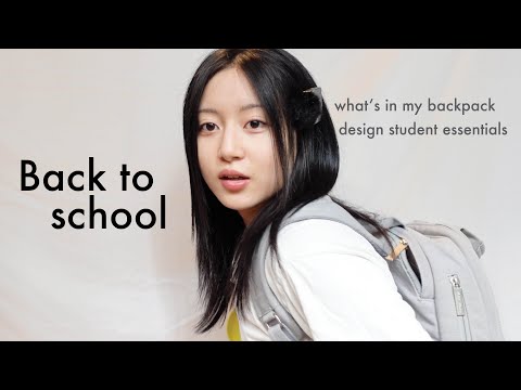 Whats in my backpack as a graphic design student