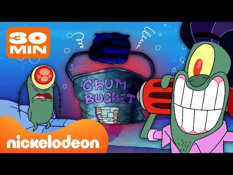 Губка Боб | 30 минут внутри Ведра с отбросами 🐠 | Nickelodeon Cyrillic