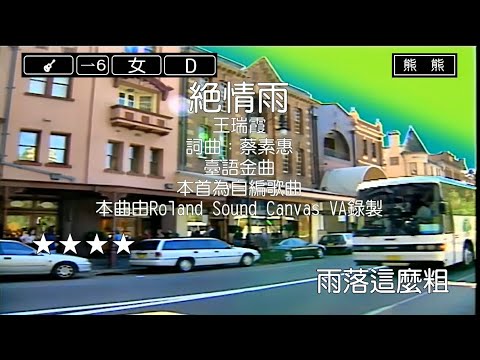 絕情雨-王瑞霞(Karaoke伴奏)