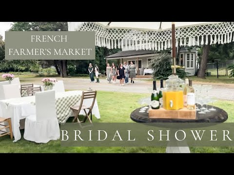 French Countryside INSPIRED Bridal Shower like a Real Parisian Market!