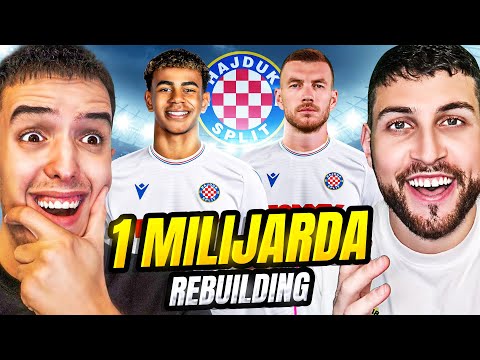 ULOZILI SMO MILIJARDU EURA U HAJDUK I ISHOD JE NEREALAN! FC25 REBUILDING