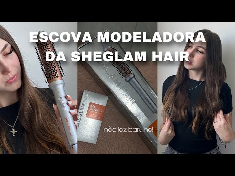 TESTANDO A ESCOVA TÉRMICA MODELADORA DA SHEGLAM HAIR!!! (Sheglam Hair It-Curl)