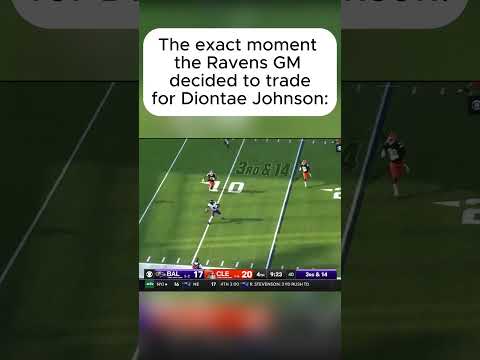 The exact moment the Ravens GM decided to trade for Diontae Johnson #nfl #baltimoreravens