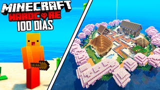 SOBREVIVÍ 100 Días en un ISLA DESIERTA en Minecraft HARDCORE...