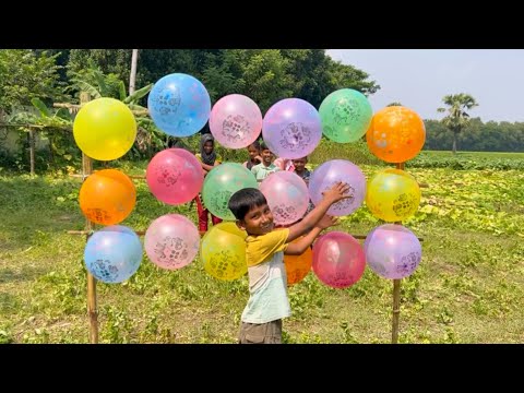 outdoor fun with Flower Balloon and learn colors for kids by I kids episode -417.