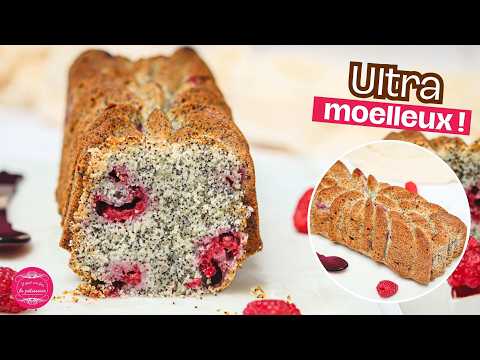 Cake framboise pavot ultra moelleux !