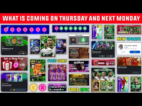 New Update v4.3.0! Free Epic & Free Coins 🔥😍 | What Is Coming On Tomorrow & Monday In eFootball 2025