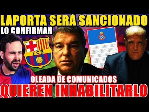 🚨LAPORTA será SANCIONADO y ¡PIDEN INHABILITARLO! OLEADA de COMUNICADOS contra CAUTELAR - ÚLTIMA HORA