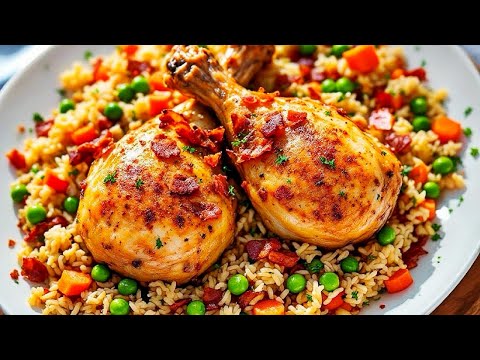Delicious Chicken & Vegetable Rice - Easy Chicken and Rice Recipe - One Pot Meal