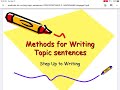 Exploring Power Numbers in Topic Sentences