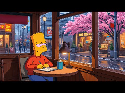 Cozy Night Coffee Ambience |🌙 Lo-Fi Piano & Smooth Jazz Relaxation Music for Study & Work