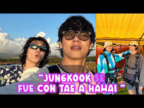 TAEHYUNG Y JUNGKOOK viajó en avión hasta Hawái porque lo extrañaba