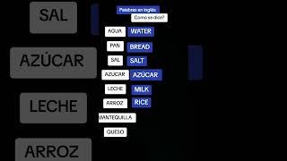 Palabras en inglés...como se dice... español Inglés paratiiii desde cero #español #ingles #facil ✅️