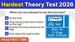 Theory Test 2026 UK | Official Theory Test Hardest UPDATED DVSA Styled Questions! | PASS FIRST TIME
