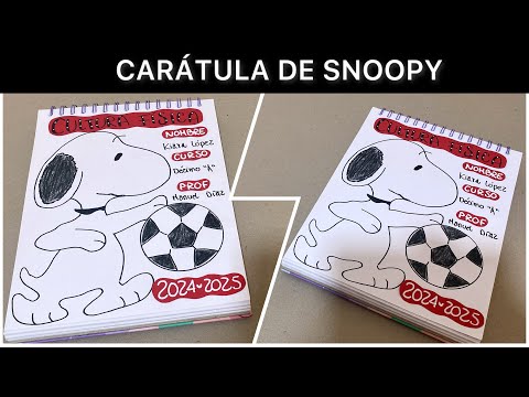 Carátula de SNOOPY para la asignatura de CULTURA FÍSICA