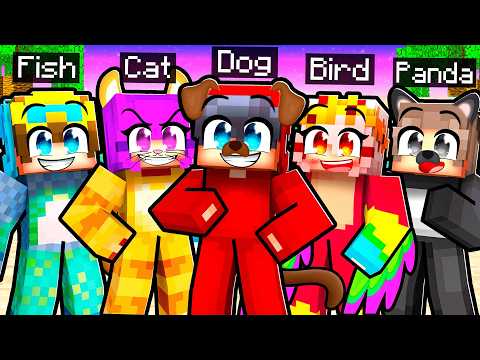 Having a PET FAMILY in Minecraft!