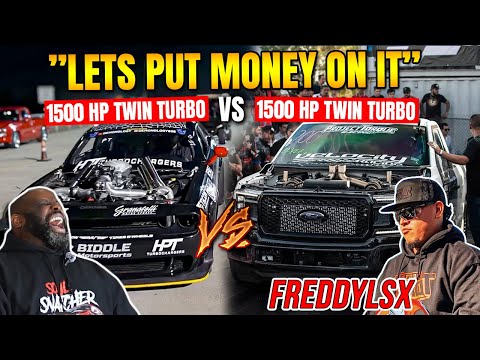 @Freddylsx Puts Cash on the Line! 💰 King Cobra vs Black Ghost DRAG RACE