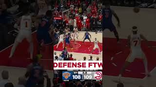 Brunson didn’t want any smoke with CJ🔥 Hawks lead series 2-1!