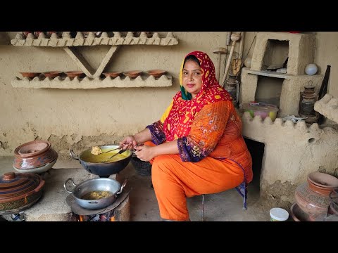 Barish ke mausam mein kuch anokha banaa Dala|chicken pakoda|aalu pyaj pakoda with kadhi|village food