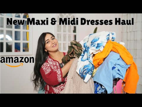 New Amazon Maxi & Midi Dresses haul Upto 80% Off Sale On Branded Dresses#amazon #dresses #haul