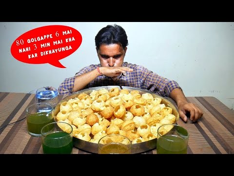 80 Golgappas in 6 Minutes Challenge 🥵 | Epic Panipuri Eating Competition!