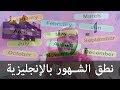 Pronunciation of English Month Names