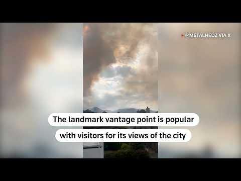 YouTube video thumbnail: Fire Breaks out on Edinburgh Landmark Arthur's Seat
