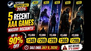 These ₹3,499 AAA Games Are Now Just ₹299! 😱 | Steam Summer Sale 2026