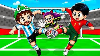 NOS CONVERTIMOS en UNA FAMILIA DE FUTBOLISTAS del MUNDIAL en ROBLOX | Karim Juega