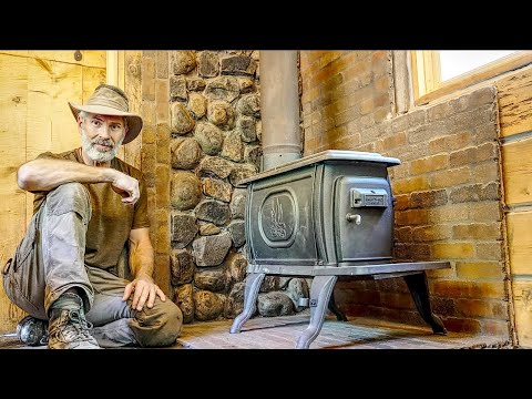 Installing a New Wood Stove in my Off Grid Wood Carving and Archery Workshop