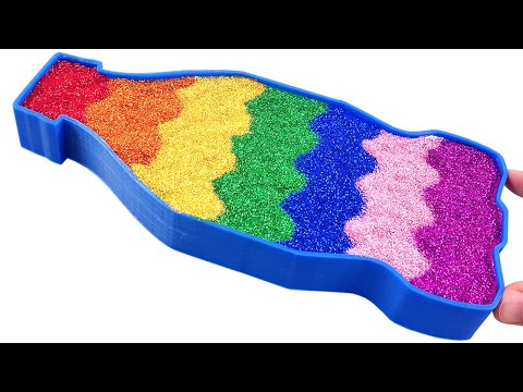 Satisfying Video l How to make Coke into Mixing Glitter Slime Cutting ASMR l RainbowToyTocToc