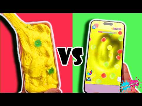 Slime de App VS Real - Supermanualidades
