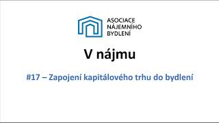 Podcast V nájmu - díl 17: Marek Blaha - Zapojení kapitálového trhu do bydlení