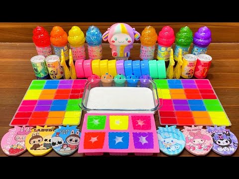 RAINBOW SLIME I Mixing Random into GLOSSY Slime I Satisfying Slime #929