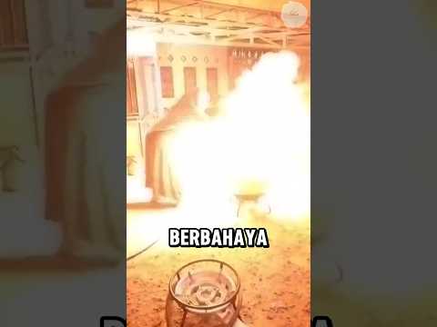 Teknik masak ekstrim! Ayam ini pakai arang panas🔥😱‼️#shorts