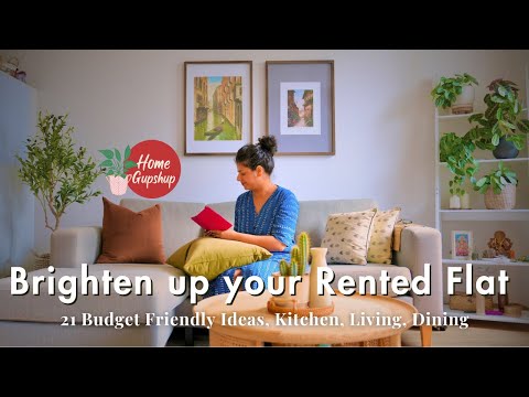 21 Ways to Brighten up your Rented Flat with Practical Ideas | Budget Friendly Kitchen, Living