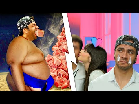24h comendo a dieta do Lutador de SUMÔ / APARECI NO PRIMEIRO ENCONTRO DA MINHA IRMÃ 🤬