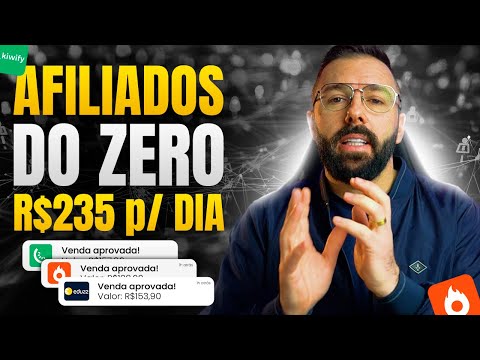 COMO COMEÇAR COMO AFILIADO E FAZER R$200 NO PRIMEIRO DIA - Hotmart/Kiwify 2025