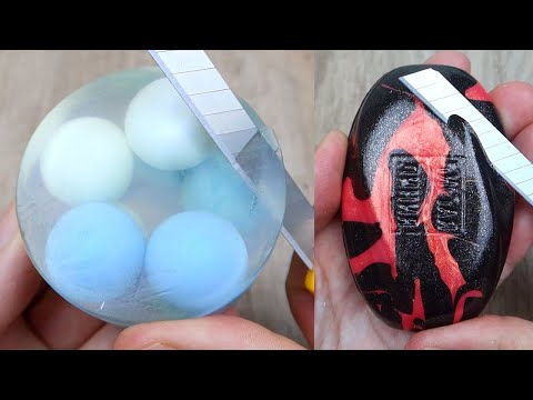 Relaxing Soap Cutting ASMR. Satisfying Soap and lipstick cutting. Corte de jabón - 911