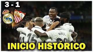⚽️ REAL MADRID 3 - 1 SEVILLA | INVICTOS con GOLAZO de Valverde y un gran Vinicius | Resumen - Semons