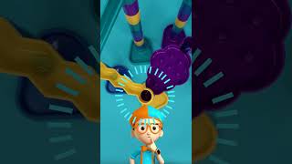 Szalony Wyścig Kulek z Blippim! 🏁🔵 #Blippi #WyścigKulek #KidsShorts