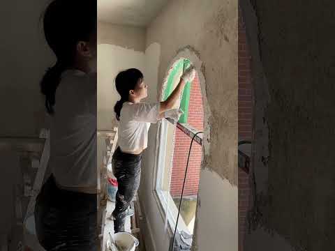 How to Prepare Tiles Wall ,​ Wall paint​ Fast & Beauty part  6081