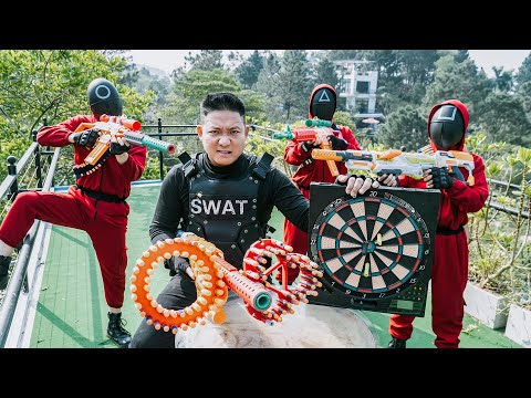 LTT Nerf War : SEAL X Nerf Guns Fight Army Squid Game Dr. Lee,Escape and Survive Challenge!