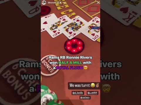 He Matched His NFL Salary with a Royal Flush 🤯