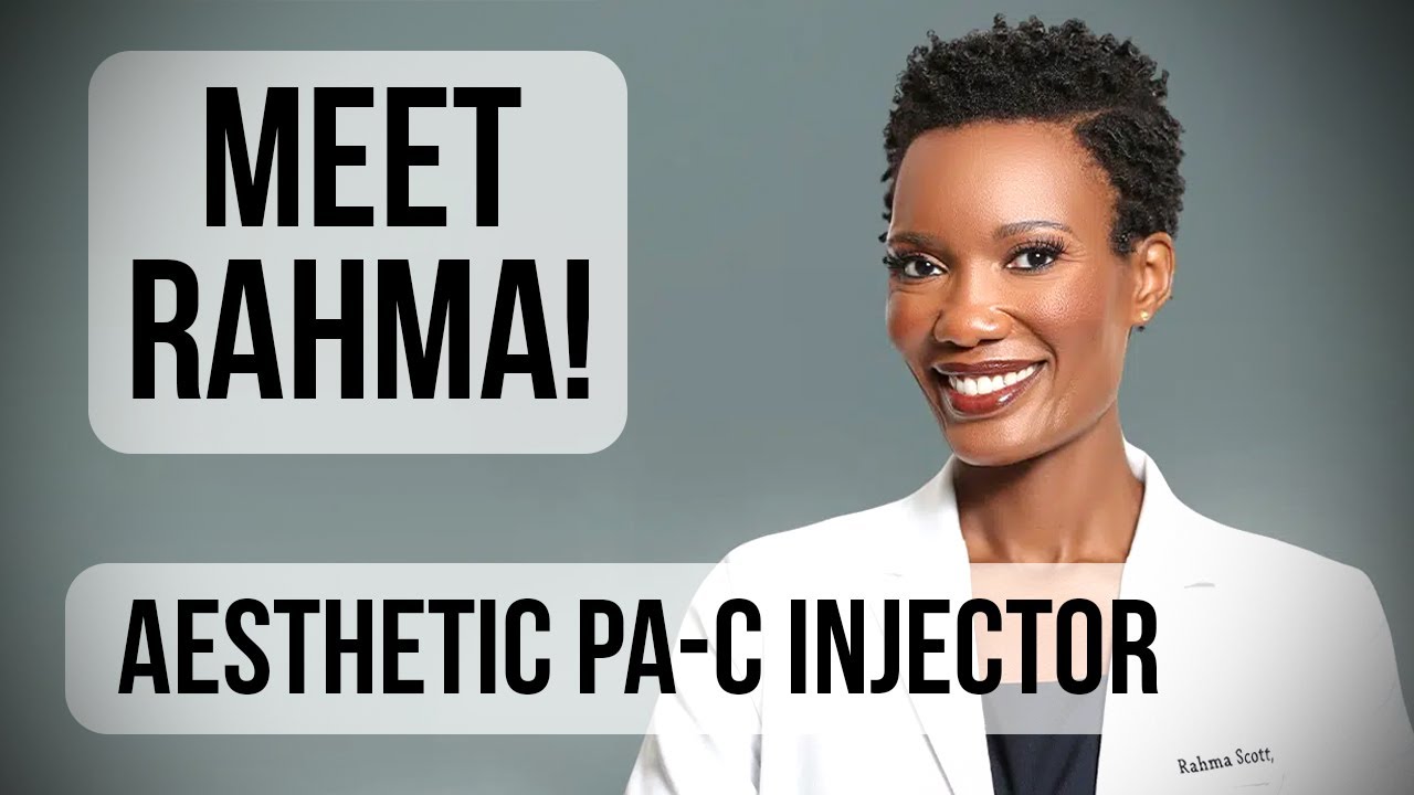 Aesthetic injector Rahma Scott smiling confidently.