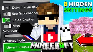 🤫 8 "BEST HIDDEN" Settings For Minecraft Pocket Edition | MCPE