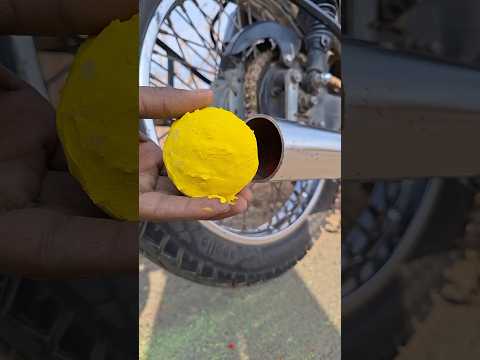 ম্যাজিক ভিডিও😱। মোটরসাইকেলের সাইলেন্সার পরিষ্কার। #facts  #viral #majik a #motorcycle #experiment