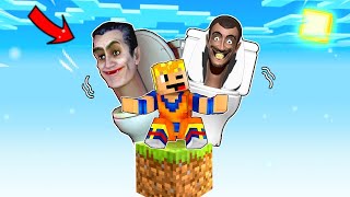 Minecraft, ale ŚWIAT MA TYLKO JEDEN BLOK z SKIBIDI TOILET!