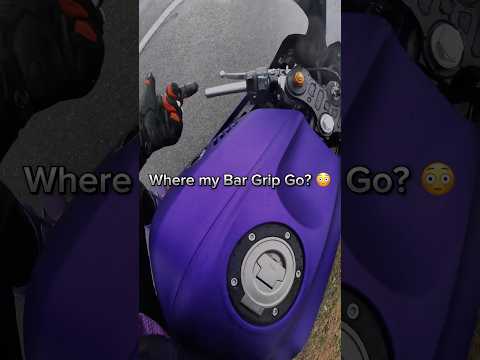 Lost a (BAR GRIP) piece of my (YAMAHA) Street Bike R7 on Road While Riding, doing wheelies - Commute