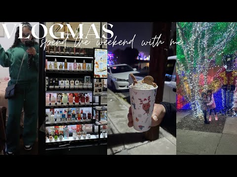 VLOGMAS | Christmas shopping  + come with us to see the Christmas lights + sister date